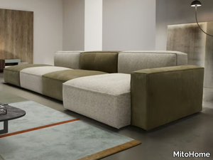 STONE - Modular linen and nabuk sofa _ MitoHome