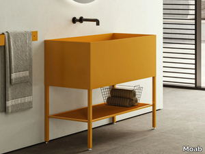 DOOR - Freestanding metal washbasin _ Moab