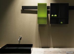 STRIP - Open suspended steel bathroom wall cabinet _ Moab