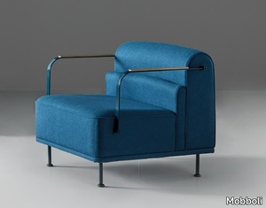 ALPE - Fabric armchair with armrests _ Mobboli