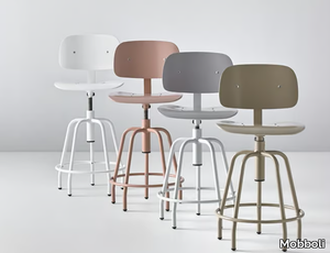 NEXOS 2006 - Stool height-adjustable with back _ Mobboli