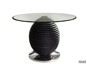 COCO - Round glass dining table _ Mobi