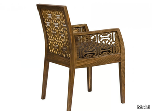 OTTOMAN - Wooden chair with armrests _ Mobi