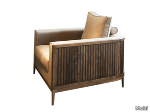 MANHATTAN - Upholstered armchair with armrests _ Mobi