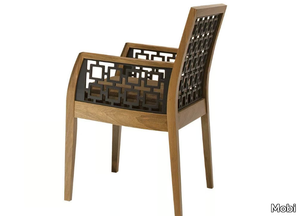 HAREM - Wooden chair with armrests _ Mobi