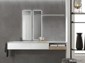 INFINITY 15 - Double wall-mounted vanity unit with drawers _ Mobilcrab