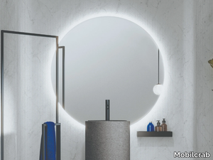 FOUNT - Wall-mounted mirror with integrated lighting _ Mobilcrab