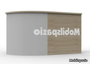 ZEUS BR 02 - Melamine-faced chipboard reception desk _ Mobilspazio