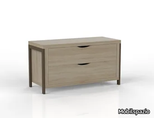 URBAN LM11 - Melamine-faced chipboard bedside table with drawers _ Mobilspazio