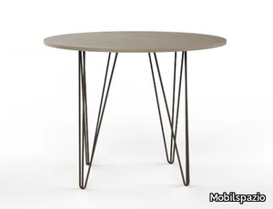 URBAN TV22 - Round melamine-faced chipboard table _ Mobilspazio