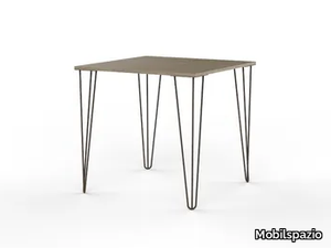 URBAN TV24 - Square melamine-faced chipboard table _ Mobilspazio