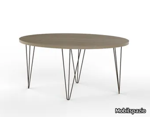 URBAN TV33 - Oval melamine-faced chipboard table _ Mobilspazio