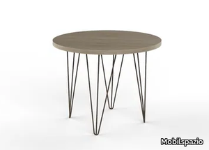 URBAN TV34 - Round melamine-faced chipboard table _ Mobilspazio