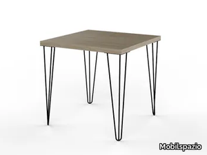 URBAN TV36 - Square melamine-faced chipboard table _ Mobilspazio