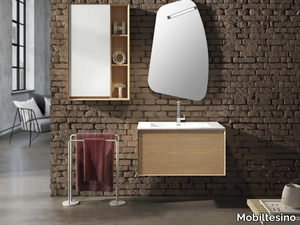 LU.39 - Wall-mounted elm vanity unit _ Mobiltesino