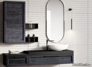 R10 - Wall-mounted ash vanity unit _ Mobiltesino