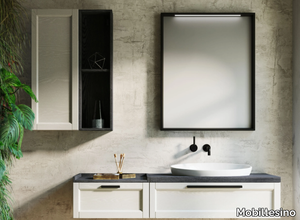 R12 - Wall-mounted ash vanity unit with drawers _ Mobiltesino