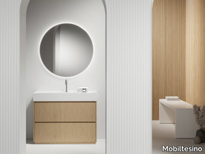 M23 - Floor-standing vanity unit with integrated washbasin _ Mobiltesino