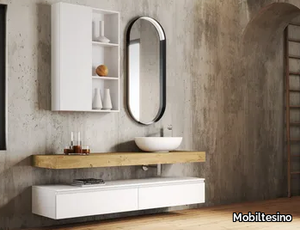 UR31 - Wall-mounted vanity unit with mirror _ Mobiltesino