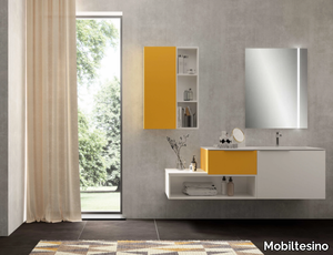 UR31 - Single wall-mounted vanity unit _ Mobiltesino