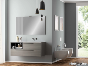 UR06 - Single wall-mounted vanity unit _ Mobiltesino