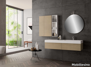 UR17 - Single wall-mounted vanity unit _ Mobiltesino