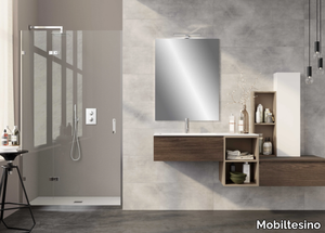 UR18 - Single wall-mounted vanity unit _ Mobiltesino