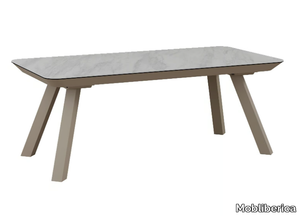 ESLA - Extending rectangular ceramic dining table _ Mobliberica