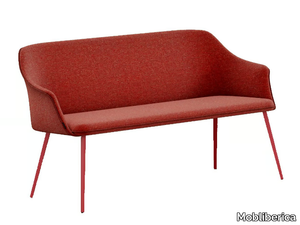 KEDUA - Fabric bench with back _ Mobliberica