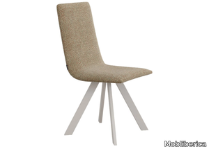 VULCANO - Upholstered trestle-based fabric chair _ Mobliberica