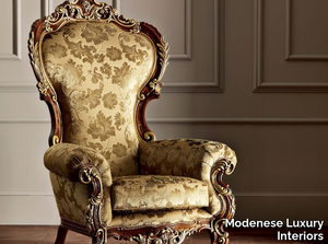 11421 - Upholstered fabric armchair with armrests _ Modenese Luxury Interiors