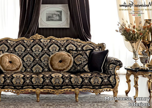 12414 - 4 seater fabric sofa _ Modenese Luxury Interiors