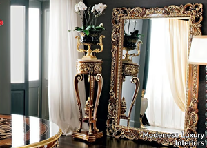 12647 - Freestanding wall-mounted framed mirror _ Modenese Luxury Interiors