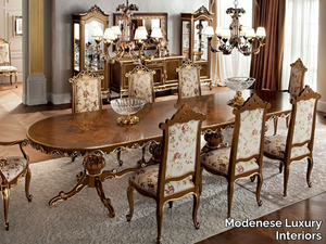 12137 - Solid wood dining table _ Modenese Luxury Interiors