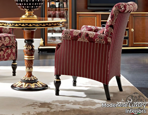 13434 - Fabric armchair with armrests _ Modenese Luxury Interiors