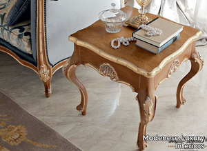 13668 - Square wooden side table _ Modenese Luxury Interiors