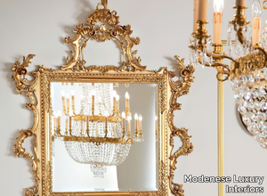 13671 - Baroque wall-mounted framed rectangular mirror _ Modenese Luxury Interiors