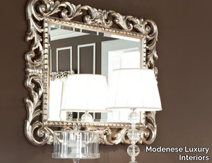 13675 - Rectangular wall-mounted framed mirror _ Modenese Luxury Interiors