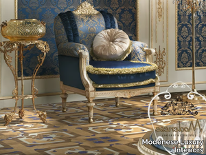 14419 - Fabric armchair with armrests _ Modenese Luxury Interiors