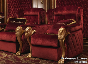 14429 - Velvet armchair with armrests _ Modenese Luxury Interiors