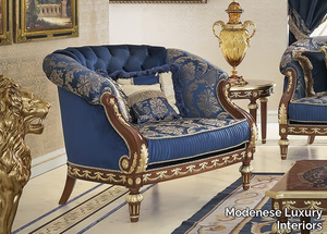 14438 - Fabric armchair with armrests _ Modenese Luxury Interiors