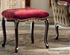 15503 - Low fabric stool _ Modenese Luxury Interiors