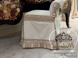 15515 - Low upholstered fabric stool _ Modenese Luxury Interiors