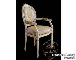 14533 - Upholstered fabric chair with armrests _ Modenese Luxury Interiors