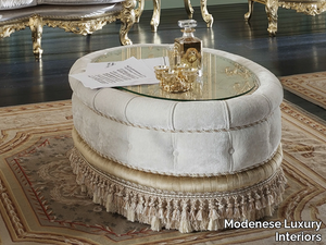 15617 - Oval fabric coffee table _ Modenese Luxury Interiors