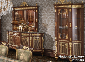 14648 - 14649 - Wood and glass display cabinet _ Modenese Luxury Interiors