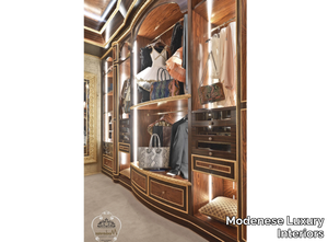 14910 - Wooden walk-in wardrobe _ Modenese Luxury Interiors