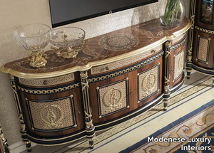 14112 - Wooden sideboard with doors with drawers _ Modenese Luxury Interiors