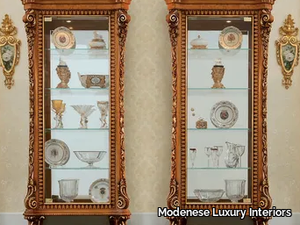 14121 - 14122 - Wood and glass display cabinet _ Modenese Luxury Interiors