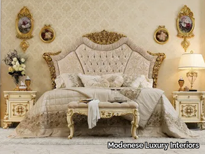 14218 - Double bed with upholstered headboard _ Modenese Luxury Interiors